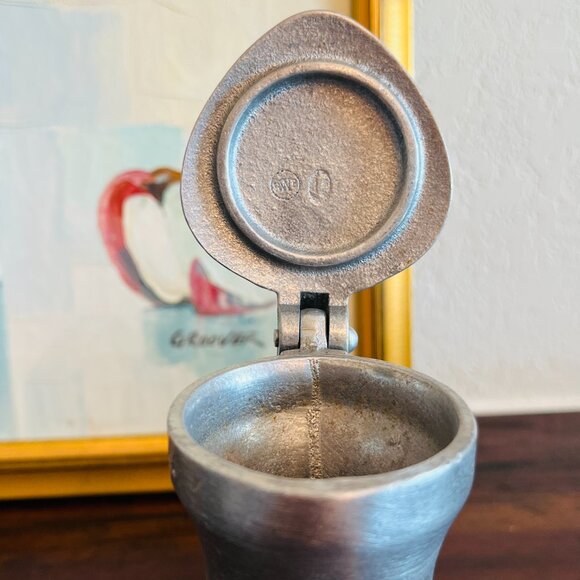 Vintage Wilton Armetale Pewter Creamer Syrup Sauce Rustic Cottagecore Decor USA - Picture 5 of 6